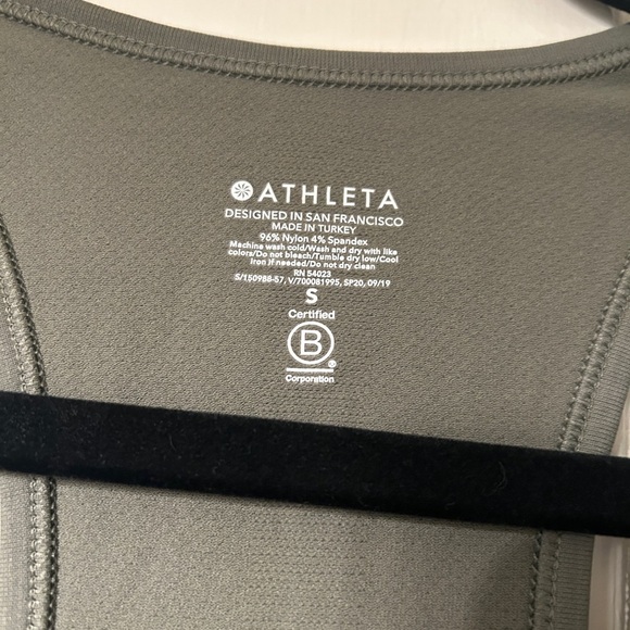 Athleta Green Scoop Neck Sleeveless Tank Top - Picture 7 of 12